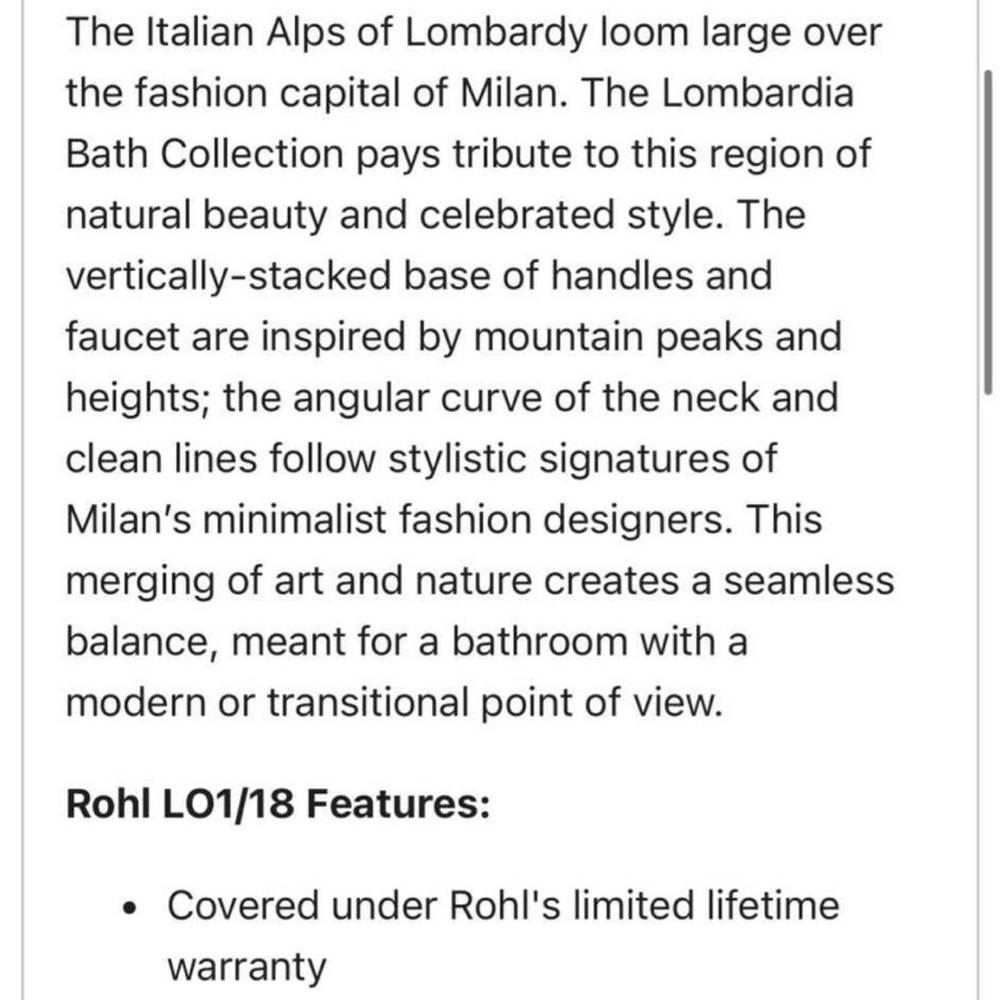 NWT: Rohl Lombardia Towel Bar - Picture 2 of 5